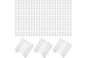 DOITOOL Power Socket Cover 100Pcs Plastic Electrical Plug Protectors for Two-Prong Outlets in Home and Hotel