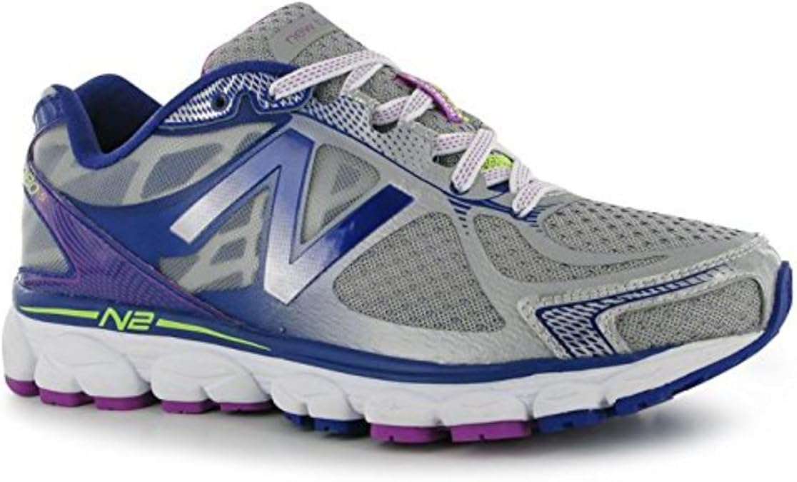 New Balance Damen m1080 V5 D Damen Laufschuhe Sneaker Fersenkappe, Silber - Silberfarben/Violett 