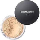 bareMinerals Original Matte Loose Mineral Foundation SPF 15, Powder Foundation Makeup, Buildable Coverage, Reduces Shine, Tal