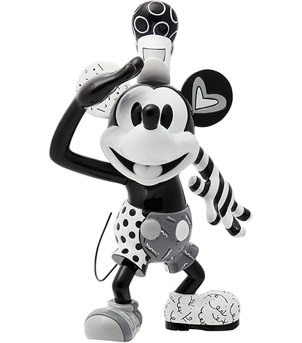 Enesco Disney por Romero Britto Mickey Mouse abraçando a estatueta