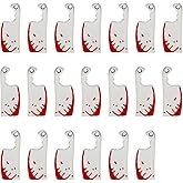 Honbay 20PCS Enamel Knife Charms Pendant Horror Blood Knife Pendants Halloween Charms for Earring Necklace Bracelet Keychain Jewelry Crafts Making