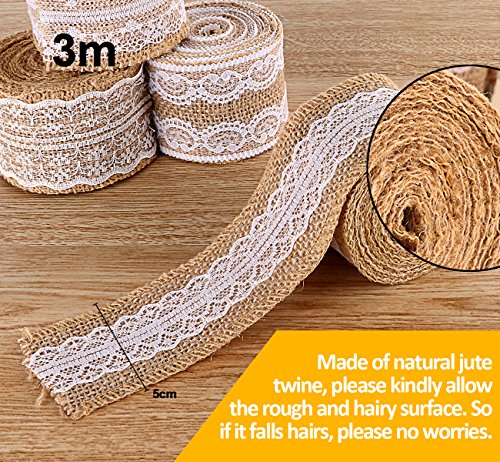 2 ilauke+Natural+Burlap+Wedding+Decorations