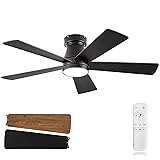 Ceiling Fans with Lights, 42 inch Low Profile