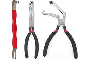 MAXANDA Automotive Electrical Connector Plier 60 Degree Electrical Disconnect Pliers Electrical Connector Separator 3PCS Set For Automotive Electrical Wiring and Electrical Plug Disconnect