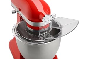 SXMPRAIL KSMBLPS Pouring Shield for Kitchenaid 5.5 Quart, Pouring shield for kitchenaid 6 Quart &5, 7, 8 Qt Stainless Steel Bowl, kitchenaid Bowl-Lift Stand Mixer Accessories Splash Guard Three-year Warranty