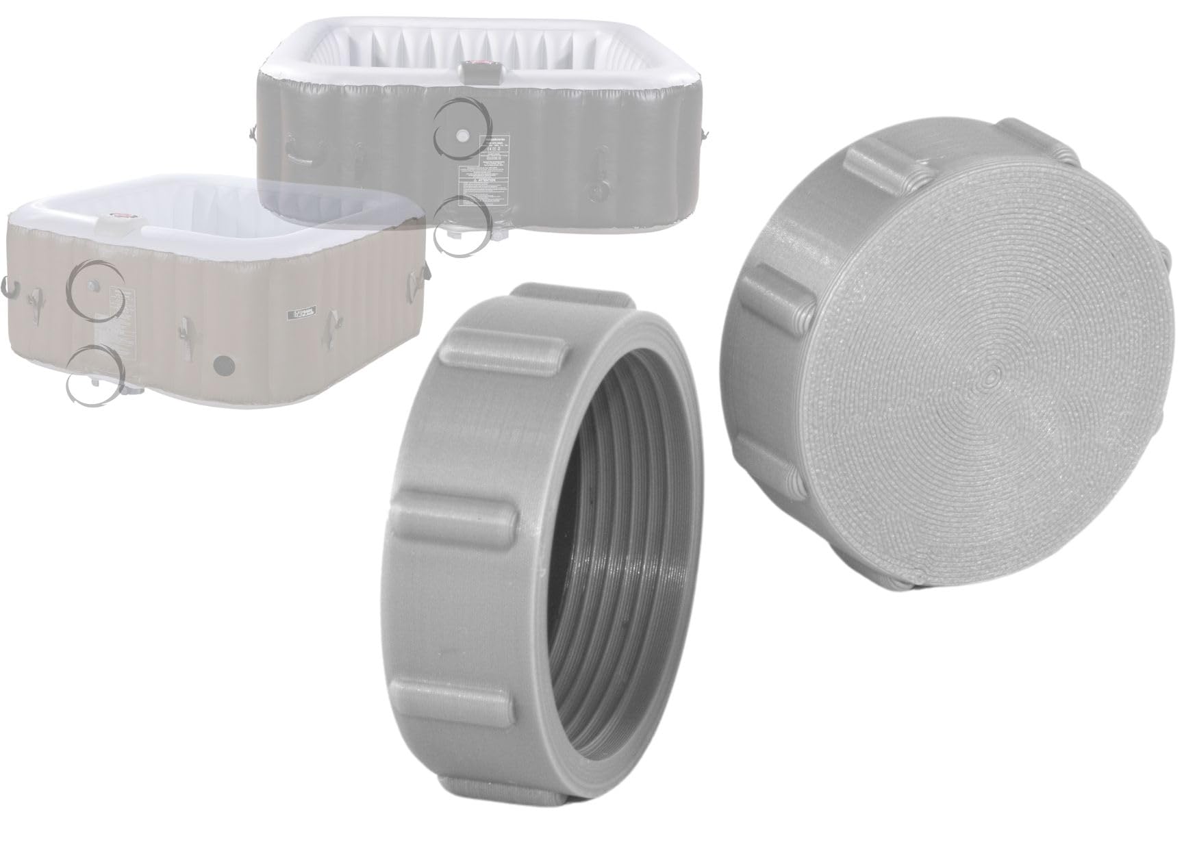 Air flow cap drain plug caps Compatible with Clever Ospazia Elite Arebos Infinite Cosy Vogue Habitat Portable Inflatable Hot Tubs Drain Valve Blanking End 2 Caps