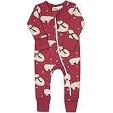 PARADE Organic Holiday Print '2-Way' Zip Romper
