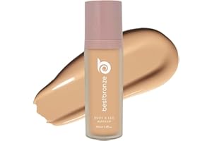 B BESTBRONZE Best Bronze Bombshell Body Makeup - Tattoo Cover Up Makeup & Body Foundation Waterproof - Tattoo Concealer Waterproof for Scars, Varicose Veins Cover Up & Leg Foundation (NC38 Medium Beige Peach)