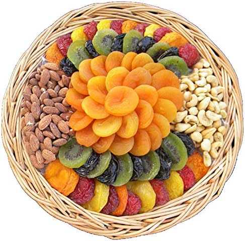Crafted Kosher Dried Fruit &amp; Nut Premium Gift Tray Large Certified Kosher 48 oz 1 Pack