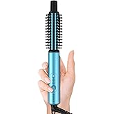 Farery Mini Thermal Brush 3 Temperature Adjustable, 3/4 Inch Travel Curling Iron for Short Hair, Heated Round Brush for Touch-ups and Small Curls, Lightweight Curling Wand for Thin Hair, Dual Voltage
