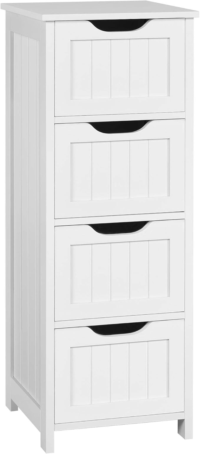 Amazon Com Yaheetech Bathroom Floor Cabinet Wooden Side Storage