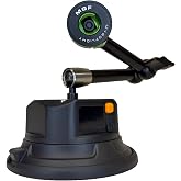MYGOFLIGHT Flex Suction E-PRO Electronic Vacuum Mount for Aviation Cockpit - 4.5" Smart Suction Cup, 360-Degree Rotation, Full Flex Arm, Vibration Resistant Pilot Device Holder Base