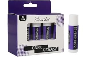 DANCHET 8 Piece Saxophone Clarinet Cork Grease, Lubricating Tube Cleaning Care Product for Clarinets, Saxophones, Oboes, Flutes, Bass Clarinets, Etc.