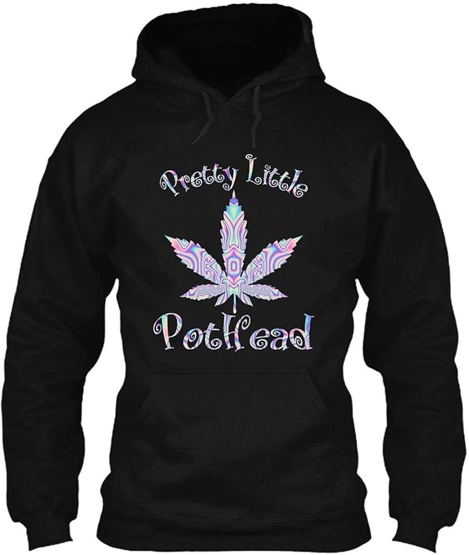 Amazoncom dmnteestore pretty little potheadhdb tshirt hoodie for