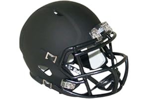 COLLECTIBLE SUPPLIES Matte Black Blank Riddell Revolution Speed Mini Football Helmet (Decorative Mini Helmet - NOT Wearable - Does NOT FIT Any Human Head)