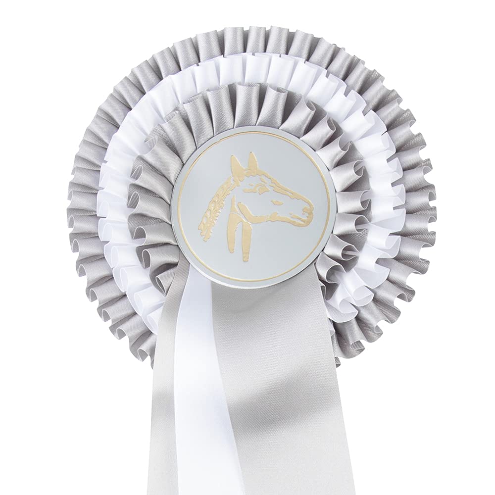 PFIFF Tournament Bow Premium 3-Way Rosette, Silver — image 1
