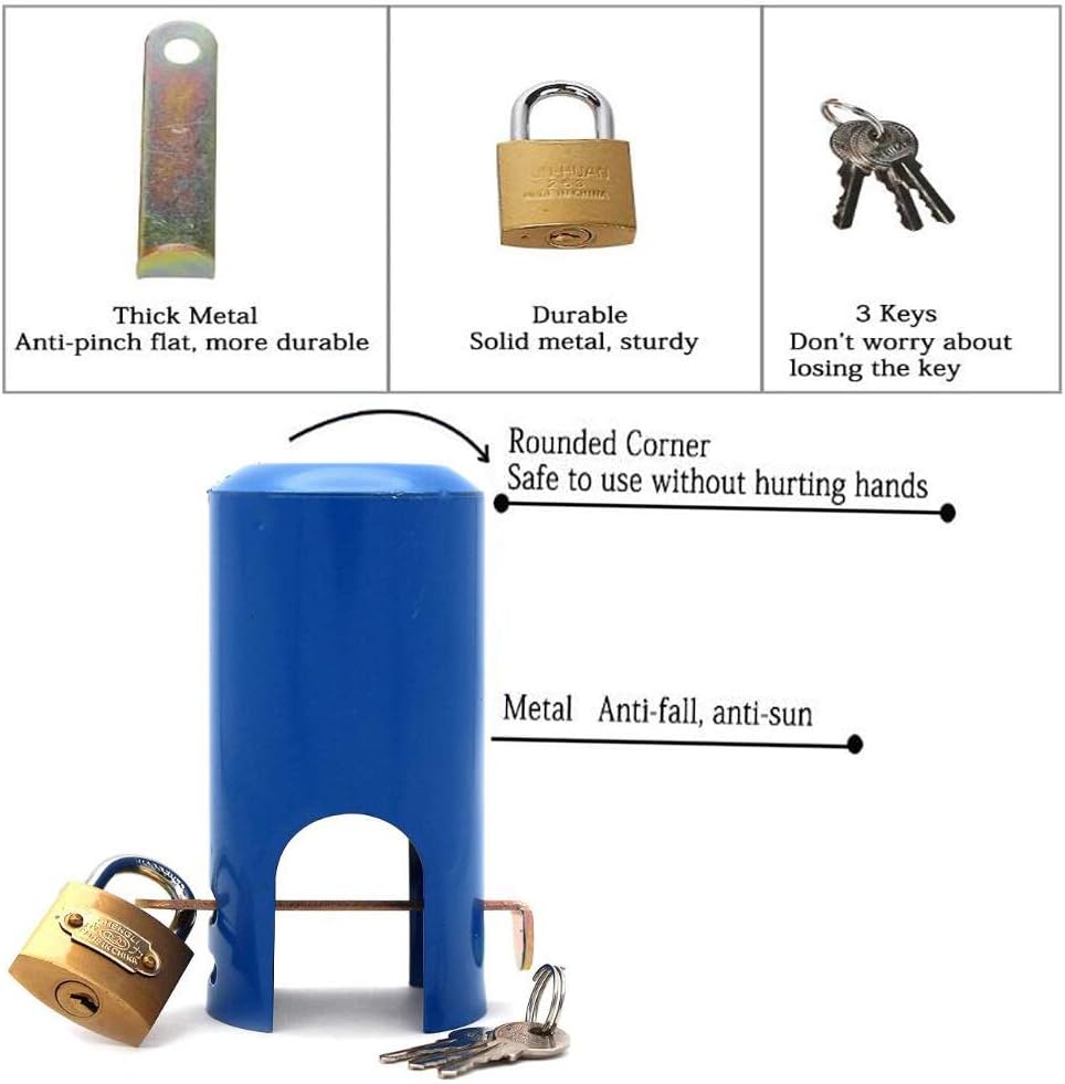Outdoor Faucet Lock System to Prevent Unauthorized use and Vandalism Garden Hose and casing Lock and Water-Saving Cover, and Easy to Install : Garden & Outdoor