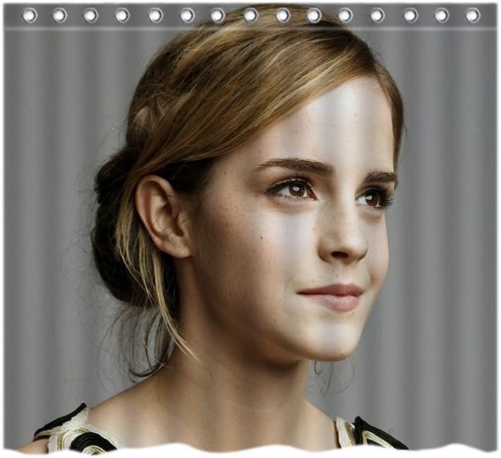 Clowzin Custom Emma Watson Wallpaper In Harry Potter Style Bathroom Decoration Cozy Lovely Decor Pleasing Peculiar Design Effect Shower Curtain