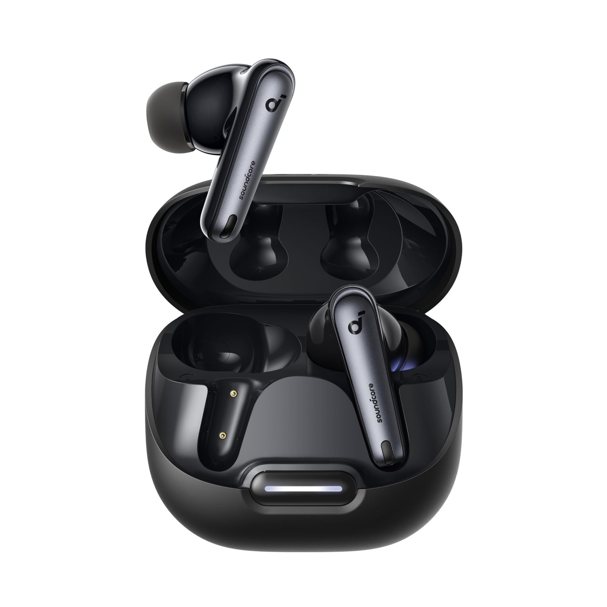 Soundcore by Anker Liberty 4 NC Wireless Earbuds, 98.5% Noise Reduction, Adaptive Noise Cancelling to Ears and Environment, Hi-Res Sound, 50H Battery, Wireless Charging, Bluetooth 5.3