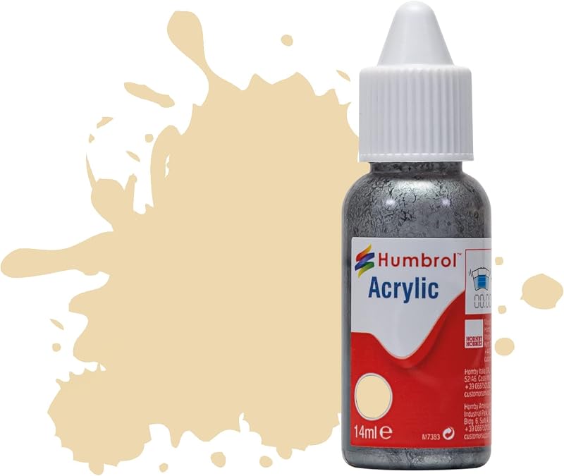 Humbrol Oak 71 Satin Acrylic Paint 14ml Model Plastic 71 Oak Satin