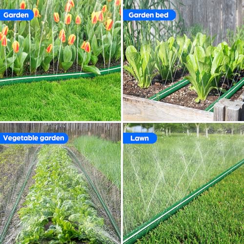Jin&Bao 50FT Sprinkler Hose Heavy Duty Garden Lawn Water Hose with Staples photo 11