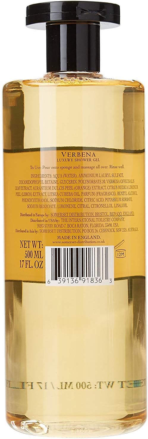 Naturally European Verbena Luxury Shower Gel, Suitable For Sensitive Skin & Everyday Use, 500ml - Image 3