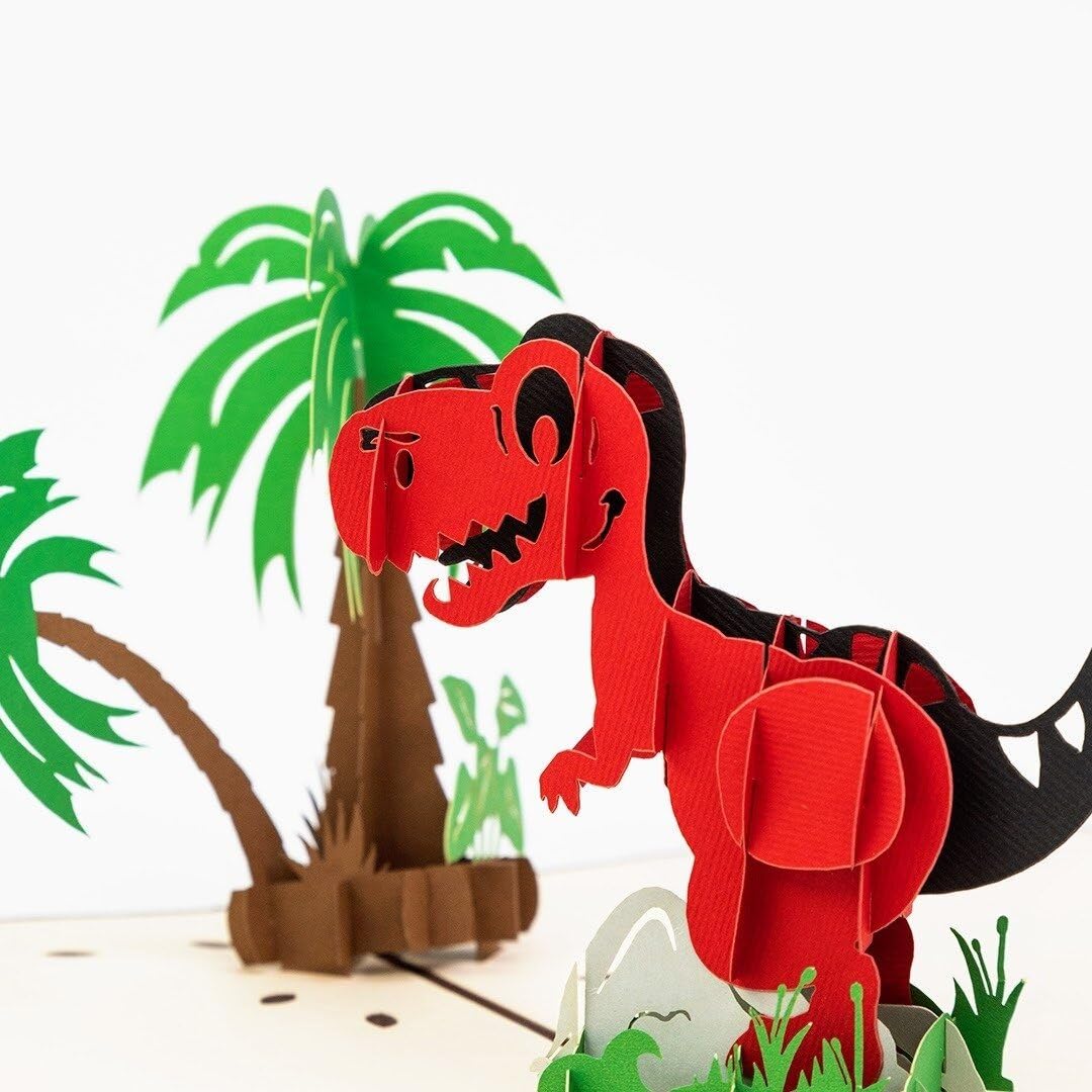 CardPop T-Rex Dinosaur Pop-Up Card - 3D Pop Up Greeting Card