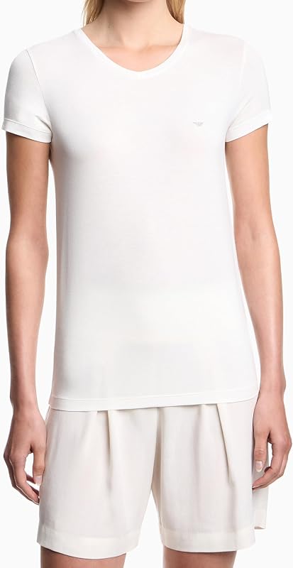 T-Shirt da Donna Essential Studs V Neck Beige S