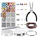 PP OPOUNT Jewelry Making Starter Kit Jewelry Making Beads for Jewelry Crafting and Jewelry Repairing