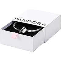 Amazon.com: PANDORA Moments Asymmetric Star Clasp Snake Chain