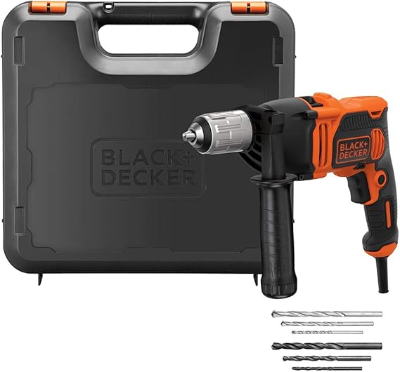 Black+Decker 850W 3,100 RPM Corded Hammer Drill with Forward/Reverse