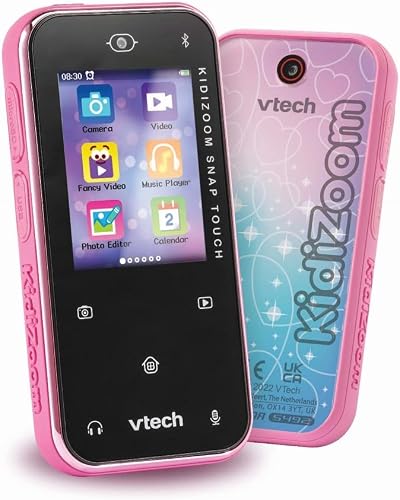 VTech KidiZoom Snap Touch Pink 5MP Camera Bluetooth MP3 Toy Phone 6+