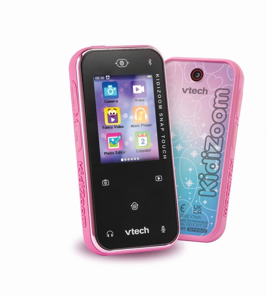 VTech KidiZoom Snap Touch Pink, Device for Kids with 5MP Camera,Take Photos, Selfies & Videos, Includes MP3 Player, Filters, Bluetooth & More, 6, 7+ Years, English Version,17 x 120 x 60 millimeters — image 1