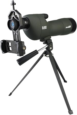 Amazon Svbony Sv28 フィールドスコープ スポッティングスコープ 直視型 60x 60mm Bak4プリズム 4 解像度 Fmc 防水 卓上三脚付き 天体観測 野鳥観察 アーチェリー フィールドスコープ 通販