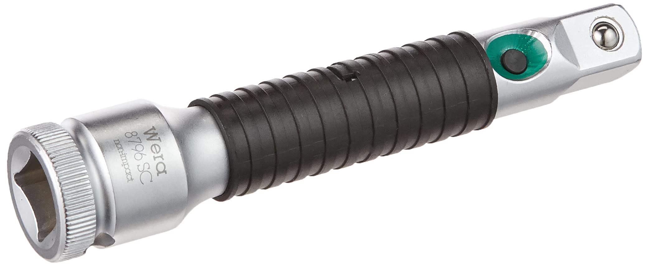 Wera 8796 SC Zyklop short "flexible-lock" extension, 1/2"x125mm, 05003642001, Silver — image 1