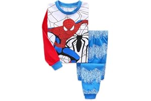 Shanleaf-Cat Superhero Boy's Cotton Basic Shirt Set Children's Cartoon Spider Basic Layer Long Singlet 2-piece Set