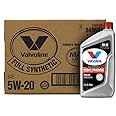Valvoline Full Synthetic High Mileage with MaxLife Technology SAE 5W-20 Motor Oil 1 QT, Case of 6