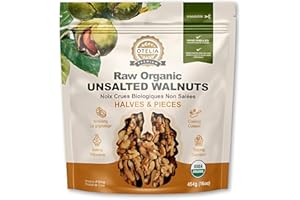 Otelia Organic Walnut Kernels – Big Crunch, Vacuum-Sealed Fresh, More Large Pieces, Hand-Shelled, 454g