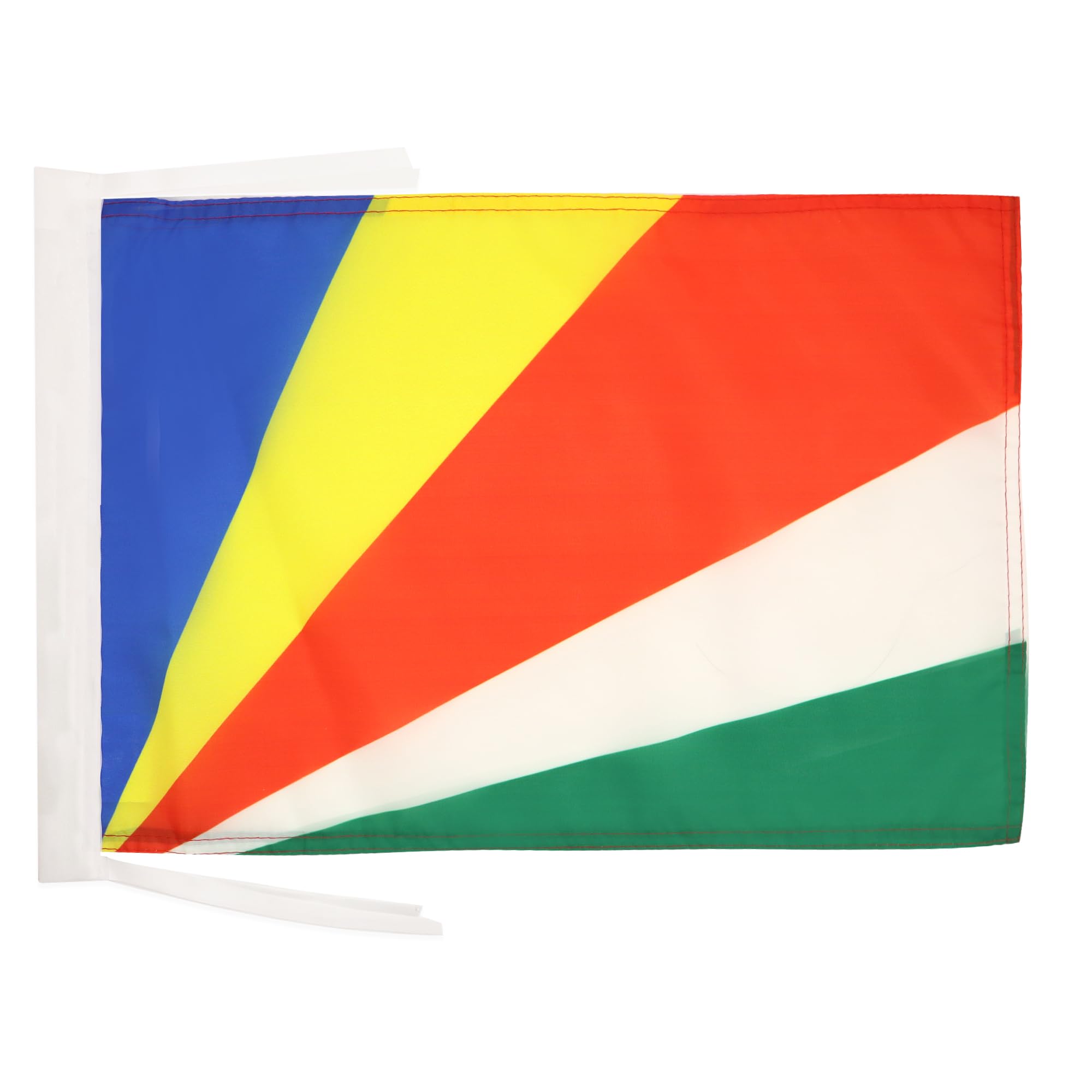 AZ FLAG - Seychelles Flag - 18'' x 12'' - 100% Polyester Seychellois Small Banner with Two Cords - Fade Resistant - Vivid Colors - 18x12 in - 45x30 Cm โ image 1