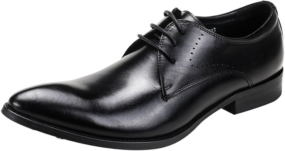 Amazon One Max ビジネスシューズ 本革 メンズ 大きいサイズ 革靴 ロングノーズ ウォーキング 紳士靴 通勤 紐靴 ファッション レースアップ 柔らかい One Max ビジネスシューズ