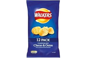 Walkers Crisps - Cheese & Onion (12x25g)