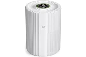VOOPNU Air Purifiers For Bedroom And Home 1095 Sq. Ft True H13 HEPA Pet Air Purifier For Dorm Room With Air Quality Display 360° Air Intake & Outlet For Bedroom Office, DH-JHD07(White)