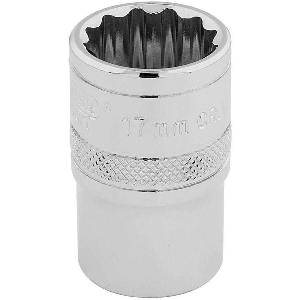 Draper Expert HI-TORQ® 12 Point Impact Socket | 1/2" Square Drive 17mm Deep Spark Plug Socket | 33167