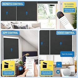 Motorized Blinds with Remote, [Free Solar