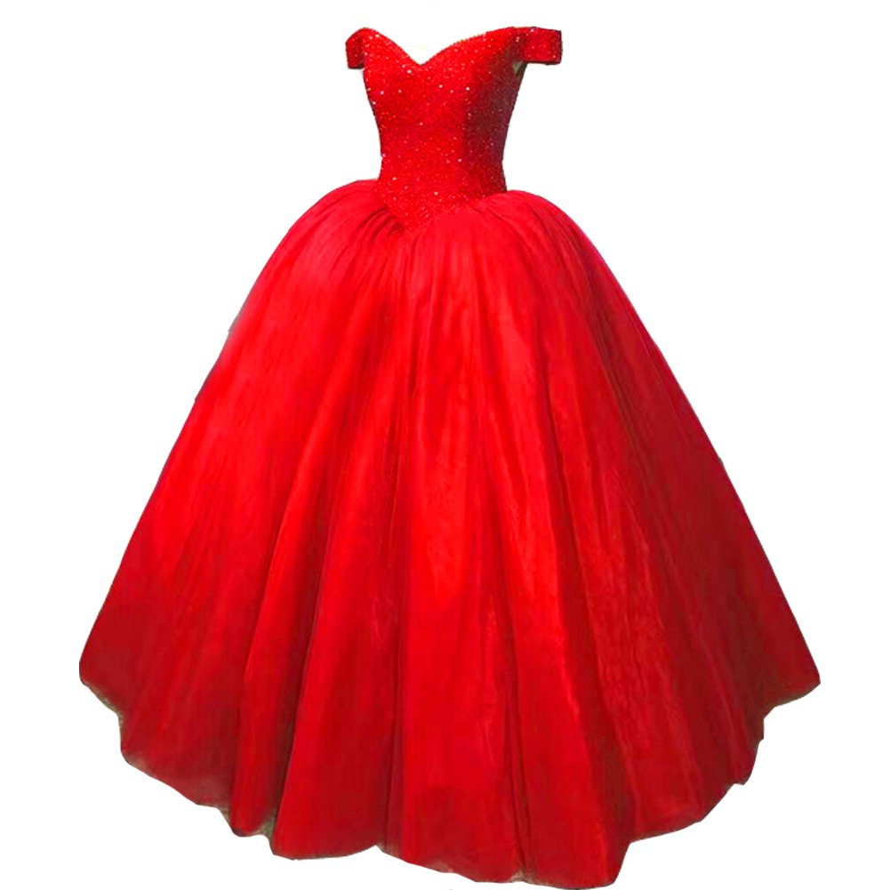 Kivary-Heavy-Beaded-Off-Shoulder-Long-Prom-Dresses-Formal-Quinceanera-Evening-Ball-Gown-Red-Plus-Size-US-18W