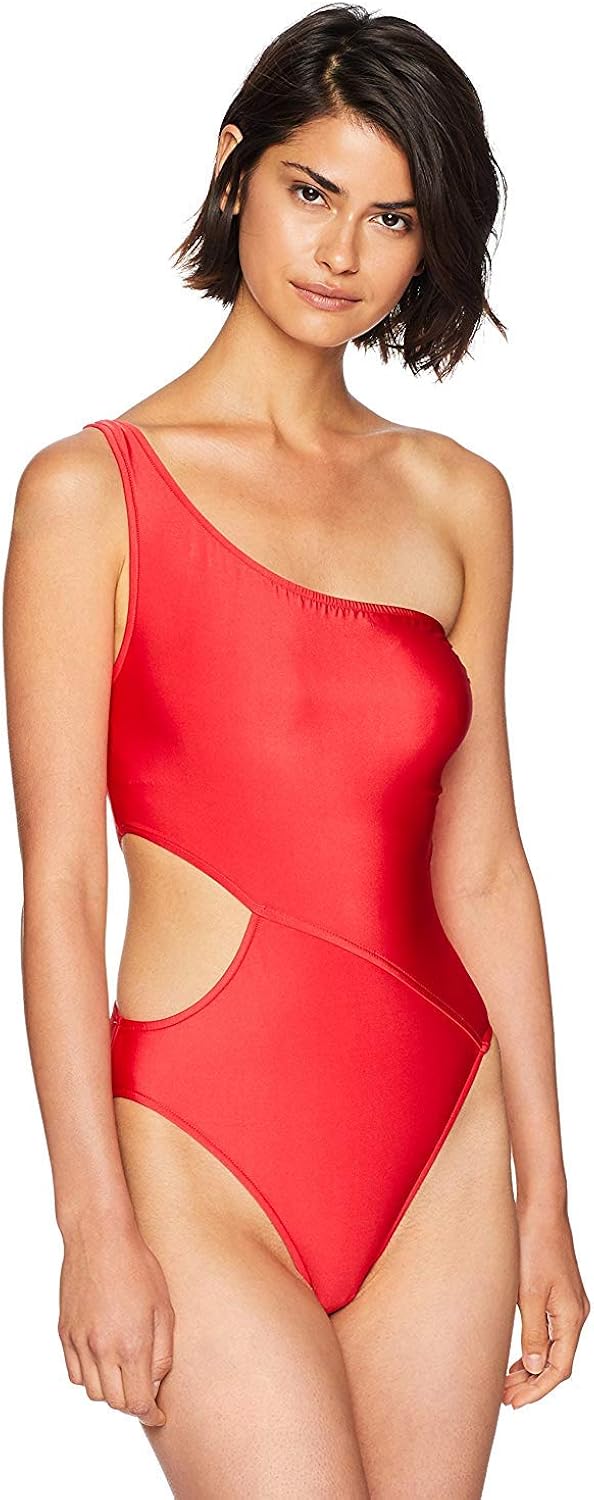 Seafolly Women S 80 S Flashback Shoulder One Piece Swimsuit At Amazon Women S Clothing Store