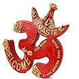 Hindu Diwali Gifts Wall Sculpture - Indian OM Wall Hanging Handmade Home Office Zen Meditation Yoga Room Door Wall Decor India Religious Gifts Handicraft Spiritual Prayer Pooja Items
