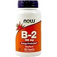 NOW Foods Vitamin B-2 100 mg Caps, 2 pk