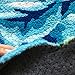 USTIDE Blue Rose Area Rug Antiskid Carpet/Area Rug Kids Rug