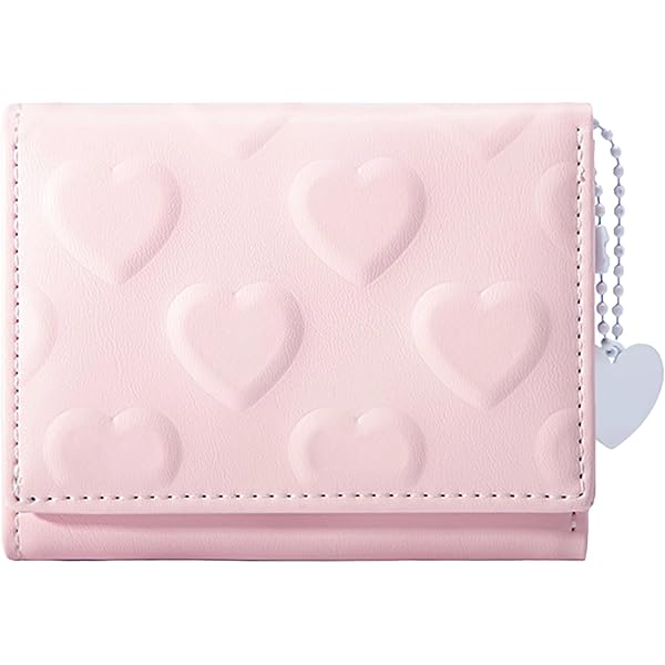Billetera Corta Para Mujer 2021 Con Corona, Mini Monederos Decorados De Piel Sintética, Monedero Pequeño, Plegable, De Piel Sintética, Tarjetero, Color Rosa